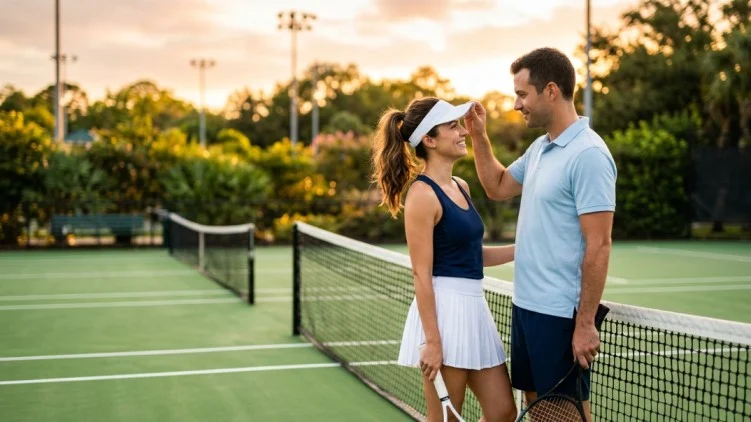 Romantic Tennis Puns for Love Messages