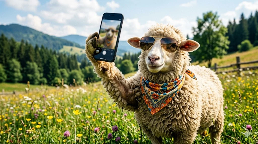 Sheep Puns for Social Media Captions
