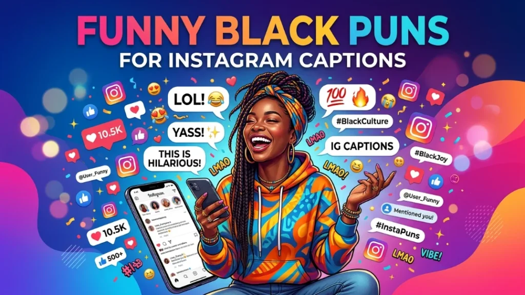 📸 Funny Black Puns for Instagram Captions