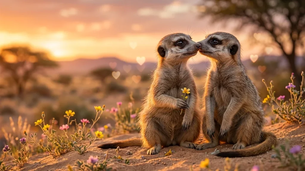 Romantic Meerkat Puns for Sweet and Soft Love Messages