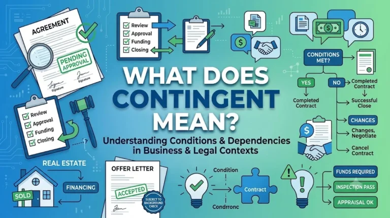 What Does Contingent Mean