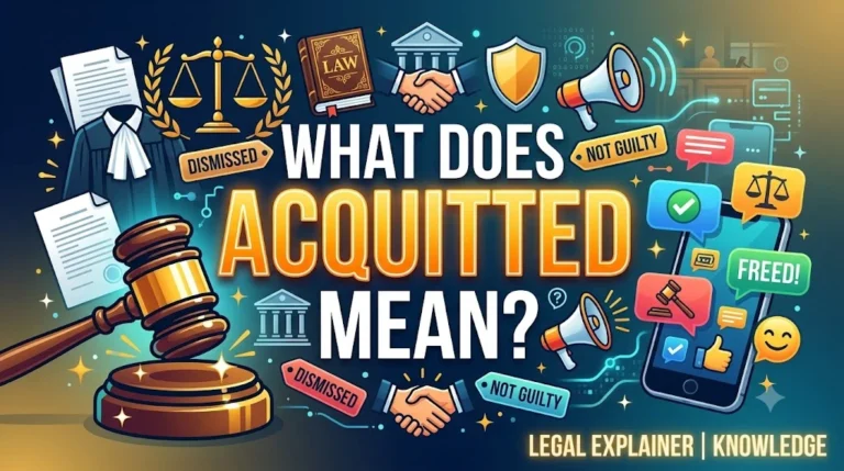 what does acquitted mean