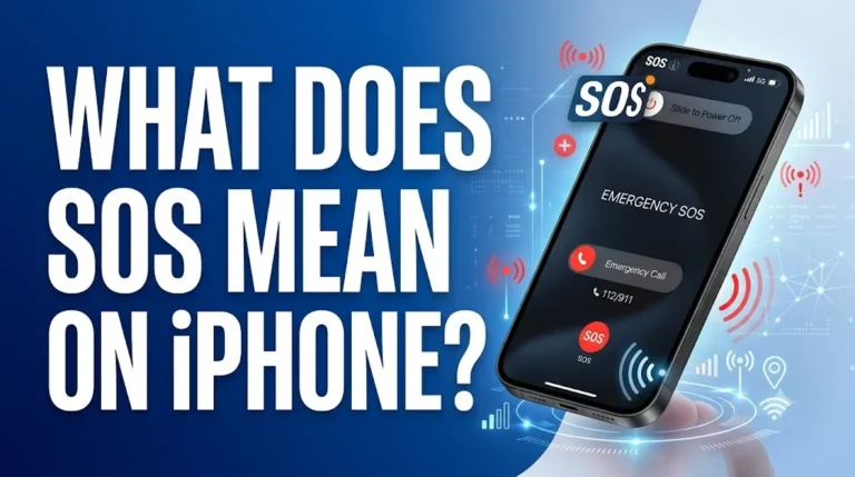 what does sos mean on iphone
