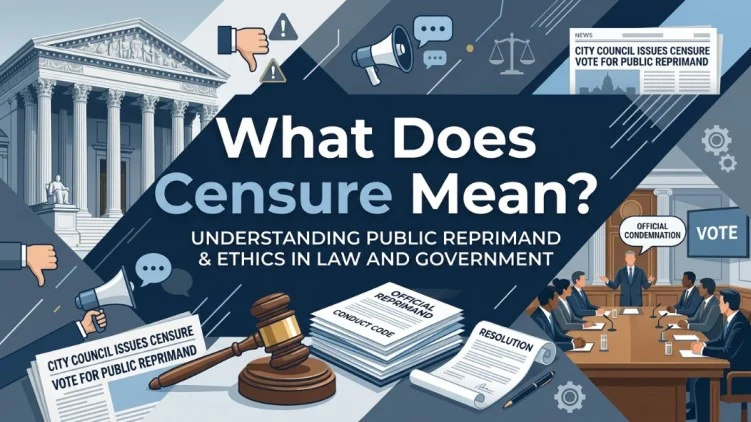 what does censure mean